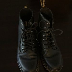 Black Dr. Martens classic boots